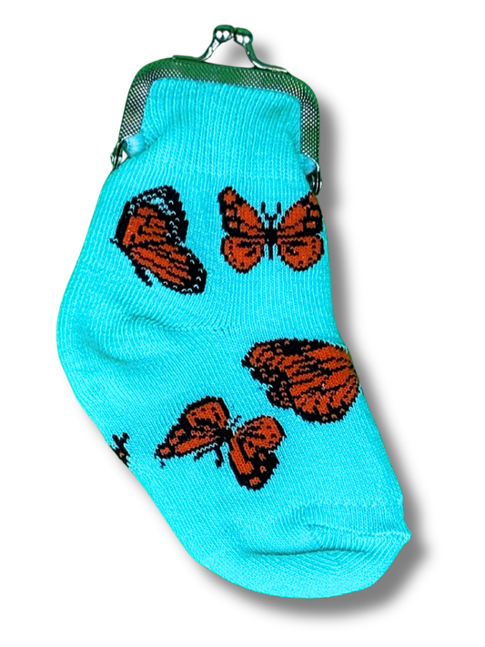 Beautiful Butterfly Sock Coin Purse (12pk)