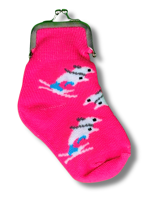 Dancing Dolphin Sock Coin Purse (12pk)