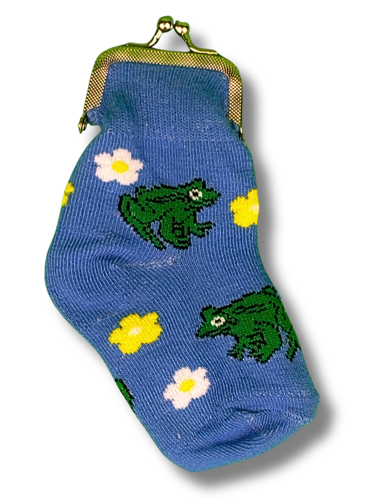 Floral Froggy Sock Coin Purse (12pk)