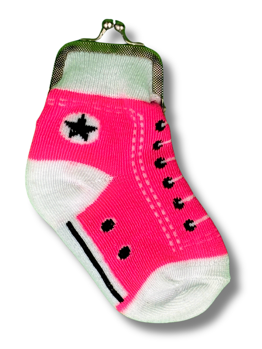 Neon Sneaker Sock Coin Purse (12pk)