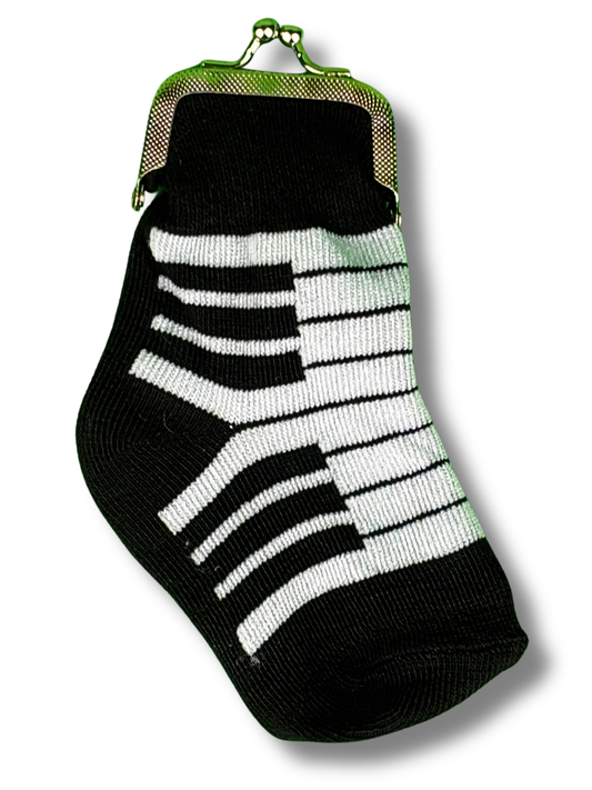 Piano Keys Sock Coin Purse (12pk)