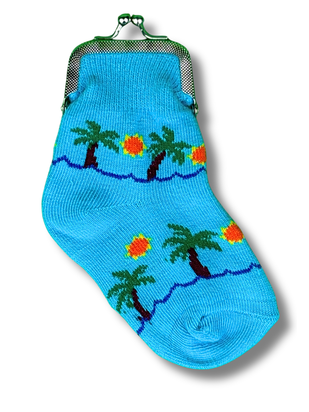 Sunny Palm Tree Sock Coin Purse (12pk)