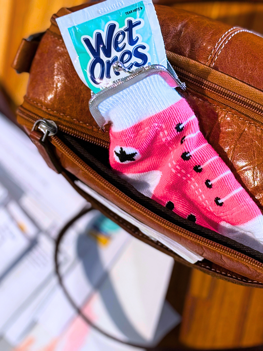 Neon Sneaker Sock Coin Purse (12pk)